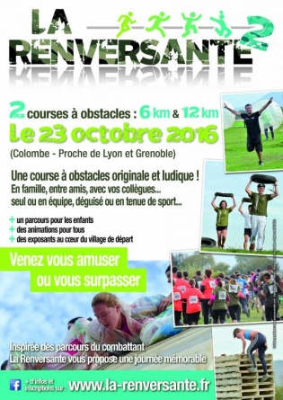 La 2ème édition de la Renversante, course à obstacles en Isère aura lieu le 23 octobre prochain